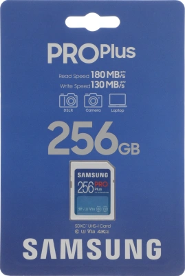 Флеш карта SDXC 256GB Samsung MB-SD256S Pro PLUS V30 w/o adapter