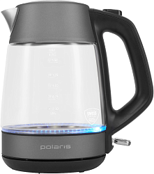 Чайник электрический Polaris PWK 1760CGL 1.7л. 2150Вт серый/черный корпус: стекло/металл