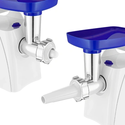 Мясорубка Kitfort КТ-2112-1 1300Вт белый/синий