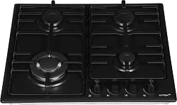 Газовая варочная поверхность Vitek VGH 6410W MBK черный матовый