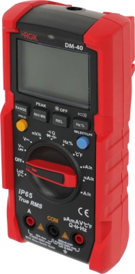 Мультиметр RGK DM-40 цифровой красный/черный (776431)