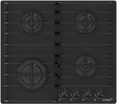 Газовая варочная поверхность Vitek VGH 6420 BG стекло черное