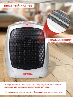 Тепловентилятор Ресанта ТВК-1800 1800Вт серый