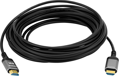 Кабель аудио-видео Digma HDMI 2.1 AOC HDMI (m)/HDMI (m) 30м. позолоч.конт. черный (HDMI-AOC2.1-30)