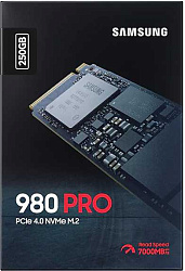 Накопитель SSD Samsung PCIe 4.0 x4 250GB MZ-V8P250BW 980 PRO M.2 2280