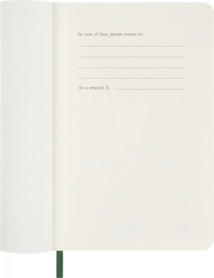 Еженедельник Moleskine CLASSIC SOFT WKNT Pocket 90x140мм 144стр. мягкая обложка зеленый