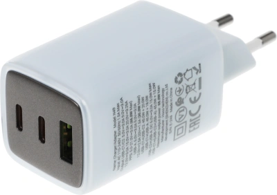 Сетевое зар./устр. Hoco N49 Glorious 65W 3A (PD+QC+AFC) USB/2xUSB Type-C универсальное синий (35479)