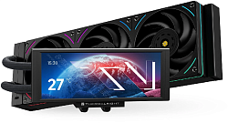 Система водяного охлаждения Thermalright Trofeo Vision 360 ARGB Soc-AM5/AM4/1200/1700/1851 черный 4-pin 28.1dB Al LCD Ret (T-VISION-360-BL-ARGB)
