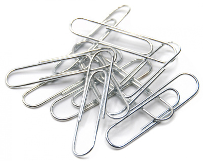 Скрепки Silwerhof 491038 металл оцинкованные 33мм (упак.:100шт) картонная коробка