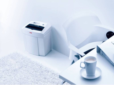 Шредер HSM Securio С14-4х25 (секр.P-4) фрагменты 7лист. 20лтр. скрепки скобы пл.карты