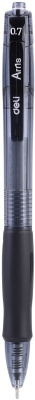 Ручка шариков. автоматическая Deli Arris EQ17-BK черн d=0.7мм черн. черн. резин. манжета