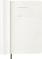 Еженедельник Moleskine CLASSIC SOFT WKNT Large 130х210мм датир.12мес 144стр. линейка мягкая обложка зеленый