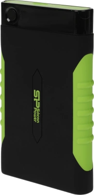 Жесткий диск Silicon Power USB3.0 2TB SP020TBPHDA15S3K A15 Armor 2.5" черный/зеленый