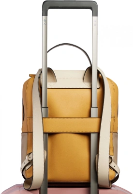 Рюкзак женский Piquadro Circle CA5566W92/GBE шафрановый/бежевый кожа