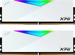 Память DDR5 2x32GB 6400MHz A-Data AX5U6400C3232G-DCLARWH XPG Lancer RGB RTL Gaming PC5-51200 CL32 DIMM 288-pin 1.4В kit dual rank с радиатором Ret