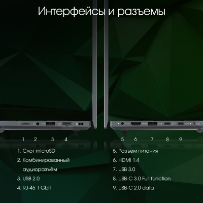 Ноутбук Digma Pro Fortis M Core i3 1005G1 8Gb SSD512Gb Intel UHD Graphics 17.3" IPS FHD (1920x1080) Windows 11 Pro grey WiFi BT Cam 5500mAh (DN17P3-8DXW01)
