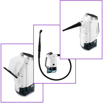 Пылесос паровой Kitfort КТ-595 1800Вт белый