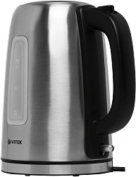 Чайник электрический Vitek VT-1137 1.7л. 2200Вт серебристый матовый корпус: металл