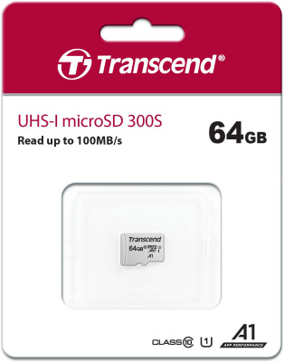 Флеш карта microSDXC 64GB Transcend TS64GUSD300S w/o adapter