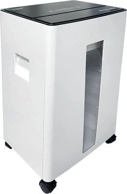 Шредер Office Kit S330SF (3,9х35) белый (секр.P-4) фрагменты 13лист. 30лтр. скобы пл.карты