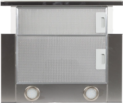 Вытяжка встраиваемая Elikor Интегра Glass 50Н-400-В2Д нержавеющая сталь/стекло бежевое управление: кнопочное (1 мотор)