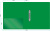 Папка на 2-х кольцах Бюрократ -0812/2RGRN A4 пластик 0.8мм кор.40мм внутр. с вставкой зеленый