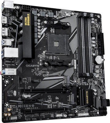 Материнская плата Gigabyte B550M DS3H R2 Soc-AM4 AMD B550 4xDDR4 mATX AC`97 8ch(7.1) GbLAN RAID+HDMI+DP