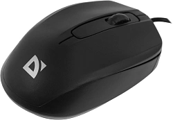 Мышь Defender Alpha MB-507 черный оптическая 1000dpi silent USB 2but (52507)