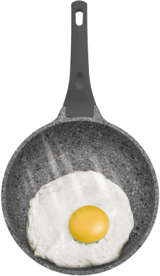 Сковорода Rondell Granit Carrara RDA-1843 круглая 20см покрытие: Quantum2 ручка несъемная (без крышки) серый