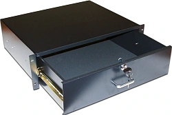 Ящик выдвижной Lanmaster TWT-CB-DRW-3U 3U 19" 350мм черный