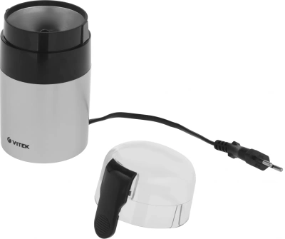 Кофемолка Vitek VT-1540 SR 120Вт сист.помол.:ротац.нож вместим.:40гр серебристый