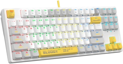 Клавиатура A4Tech Bloody S87 Energy механическая белый USB for gamer LED (S87 USB ENERGY WHITE)