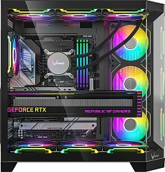 Корпус Formula Crystal Z6 Floe черный без БП ATX 2xUSB3.0 audio bott PSU