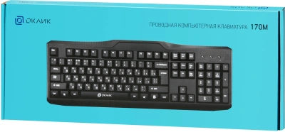 Клавиатура Оклик 170M черный USB (855272)