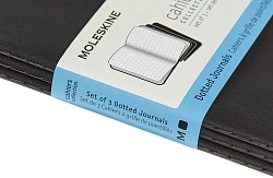Блокнот Moleskine CAHIER JOURNAL QP314 Pocket 90x140мм обложка картон 64стр. пунктир черный (3шт)