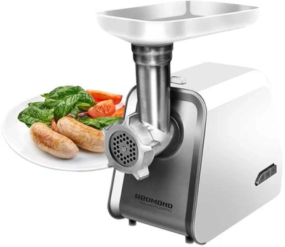 Мясорубка Redmond RMG-1216-8 1200Вт белый/серебристый