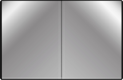 Папка с 20 прозр.вклад. Бюрократ -BPV20BLACK A4 пластик 0.6мм торц.карм с бум. встав черный