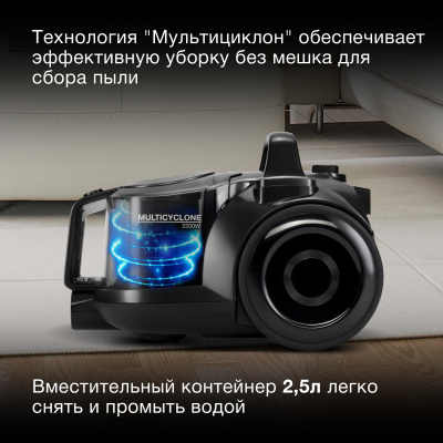 Пылесос Hyundai HYV-C5455 2200Вт черный