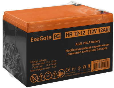 Батарея для ИБП Exegate EX282968 12В 12Ач
