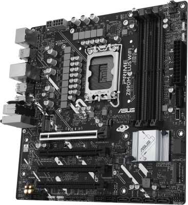 Материнская плата Asus PRIME Z890M-PLUS WIFI Soc-1851 Intel Z890 4xDDR5 mATX AC`97 8ch(7.1) 2.5Gg RAID+HDMI+DP