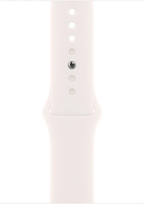 Смарт-часы Apple Watch Series 10 A2999 46мм 2.1" OLED корп.розовое золото Sport Band рем.белый разм.брасл.:160-210мм (MWWU3LW/A)