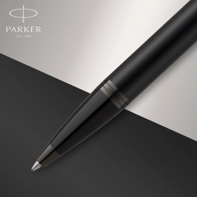 Ручка шариков. Parker IM Achromatic K317 (2127618) Matt Black M син. черн. подар.кор.
