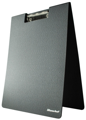 Папка клип-борд Silwerhof 957025 A4 полифом 1.8мм черный