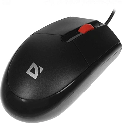 Мышь Defender Delta MM-523 черный оптическая 1000dpi USB для ноутбука 2but (52523)