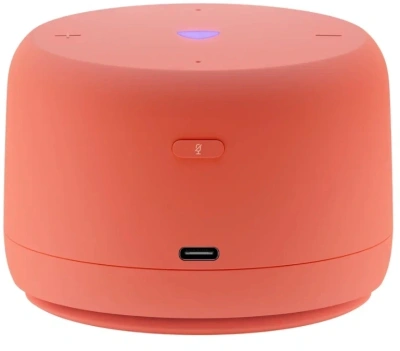 Умная колонка Yandex Станция Лайт 2 без часов Алиса coral 6W 1.0 BT/Wi-Fi 10м (YNDX-00028ORG)