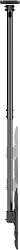 Кронштейн для телевизора Ultramounts UM961 черный 43"-86" макс.60кг потолочный поворот и наклон