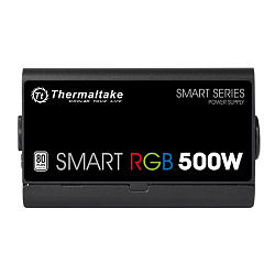 Блок питания Thermaltake ATX 500W Smart RGB 500 80+ white (20+4pin) APFC 120mm fan color LED 6xSATA RTL