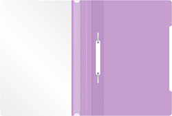 Папка-скоросшиватель Бюрократ Pastel -PSLPAST/VIO A4 прозрач.верх.лист пластик фиолетовый 0.14/0.18