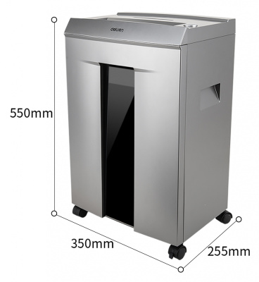 Шредер Deli 9959 серый с автоподачей (секр.P-6) фрагменты 7лист. 30лтр. скрепки скобы