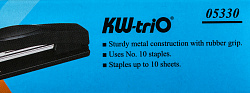 Степлер Kw-Trio 05330l/gray Trio N10 (10листов) светло-серый 100скоб